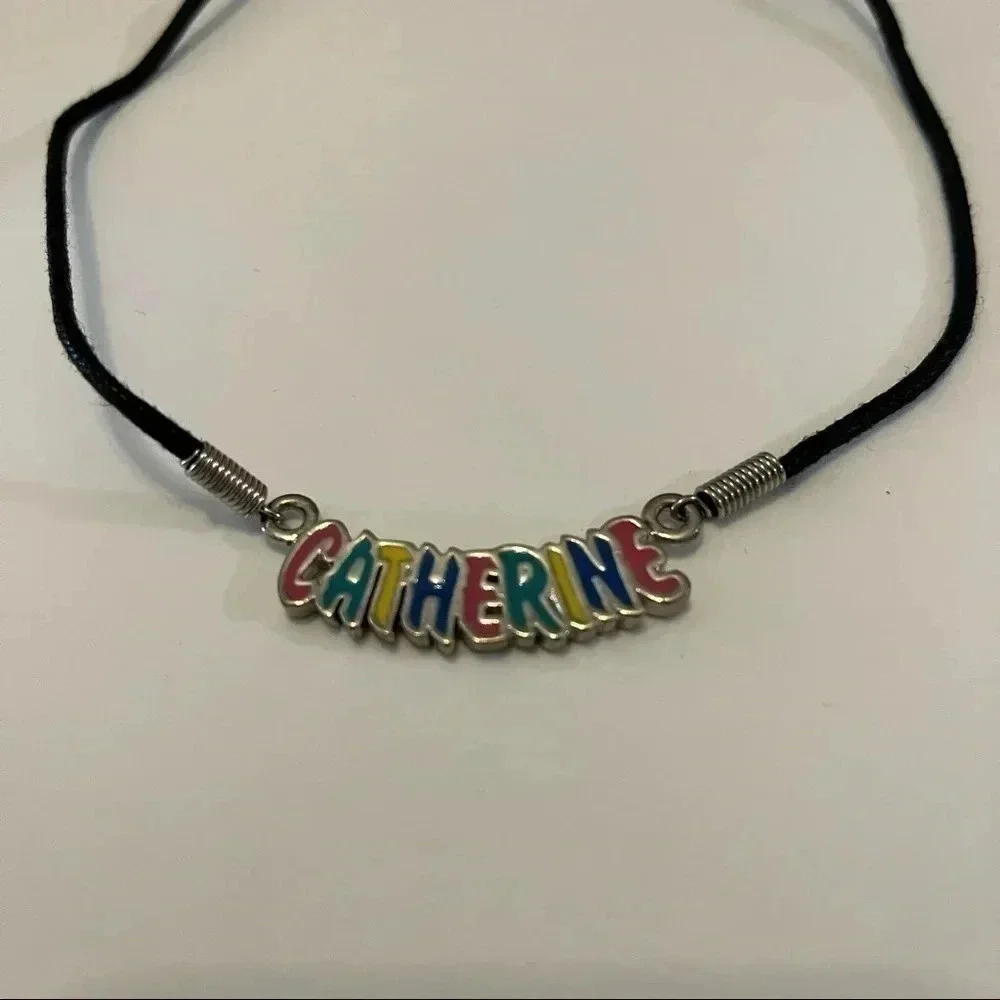 Name Necklace Catherine England UK Spelling Multicolor Girls